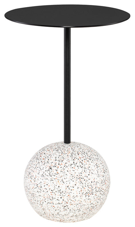 Aldo Black Metal Side Table, HGMV201