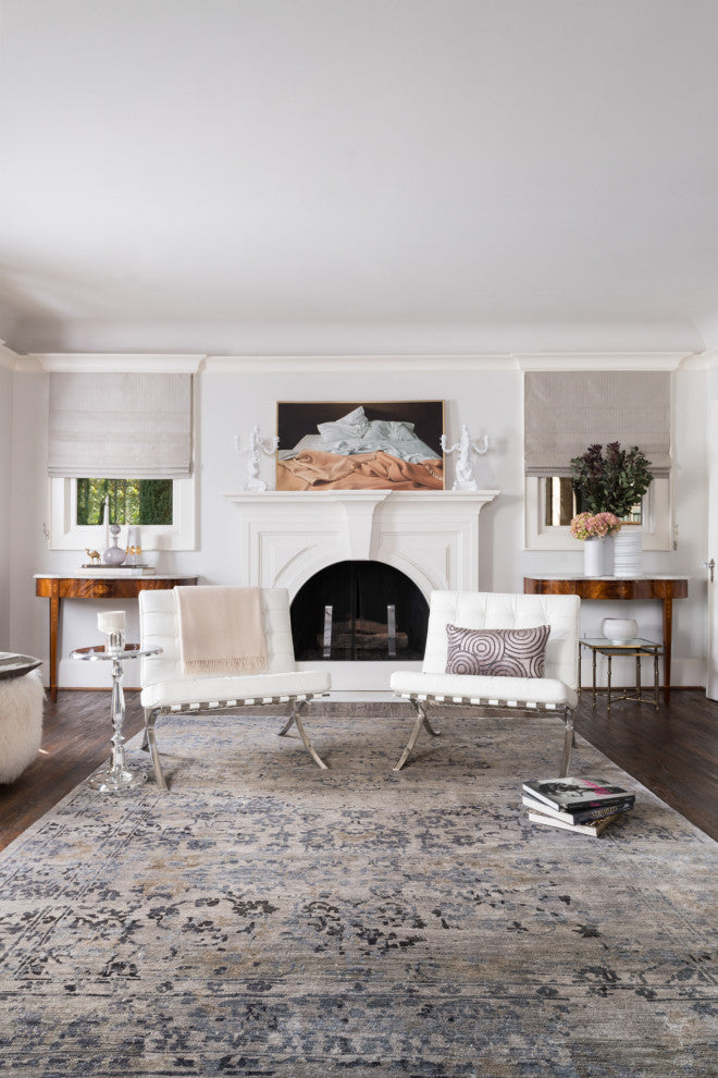 Gray Hand Knotted Viscose from Bamboo Mirage Area Rug by Loloi, 2''0"x3''0"
