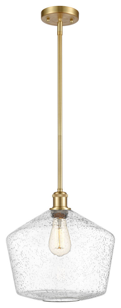 Innovations 516-1S-SG-G654-12-LED 1-Light Mini Pendant, Satin Gold