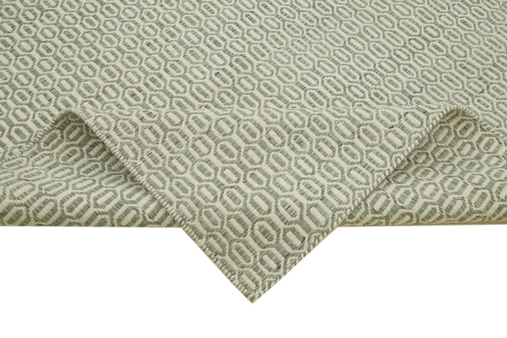 Rug N Carpet - Hand-knotted Modern Design 8' 0'' x 10' 0'' Wool Unique Kilim Rug