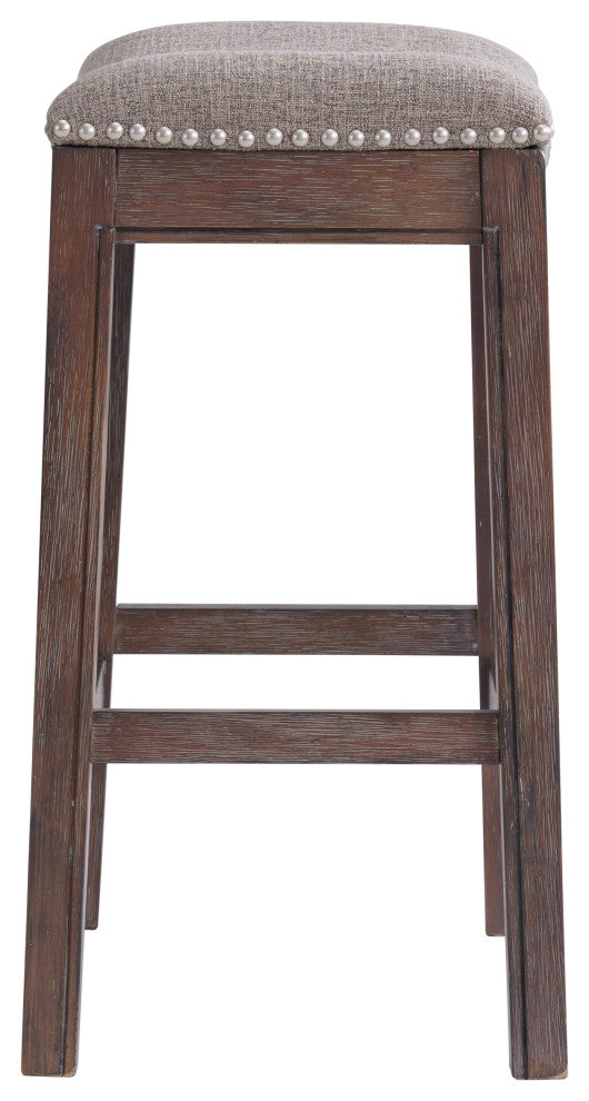 Williston Bar Stool, Dark Brown, Counter Height