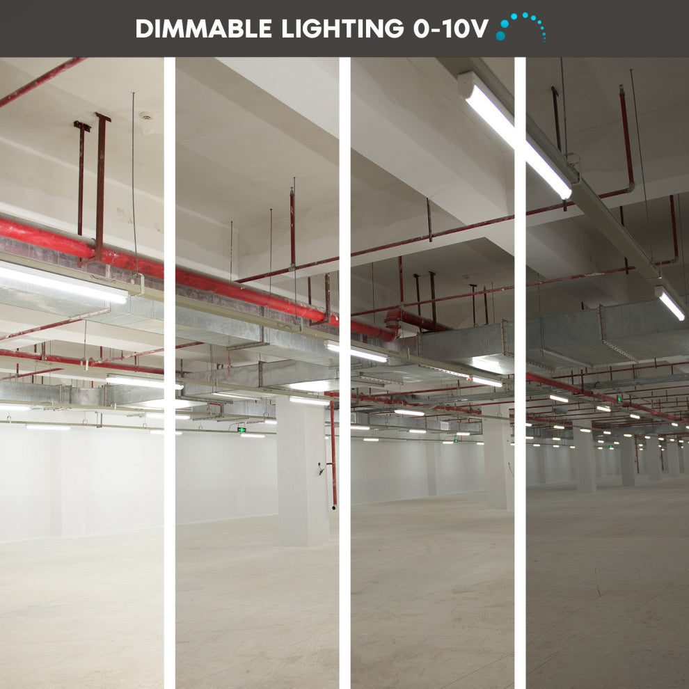 Luxrite 3FT Slim LED Shop Light 25W 3450 Lumens 3 CCT Colors Dimmable