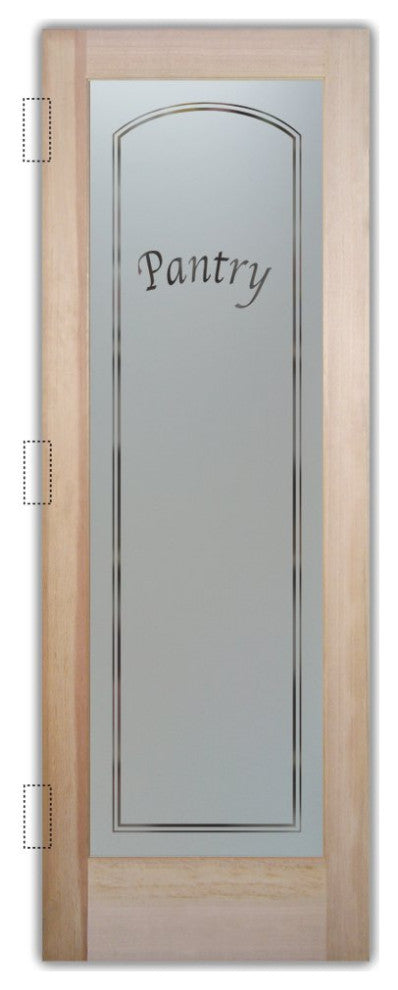 Pantry Door - Classic Arched - Douglas Fir (stain grade) - 24" x 96" -...