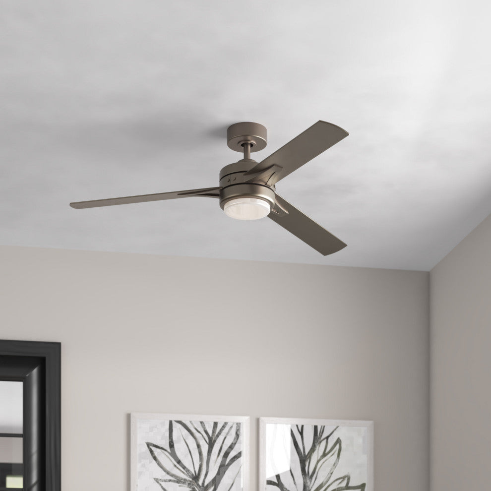 Ventus 52" LED Fan in Metallic Matte Bronze