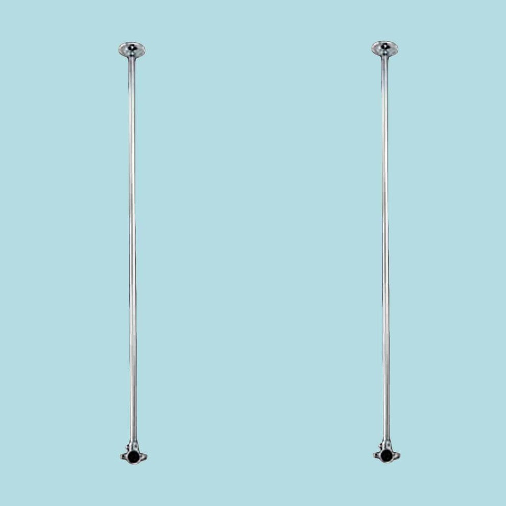 2 Shower Surround Chrome Ceiling Brace Only 38" |