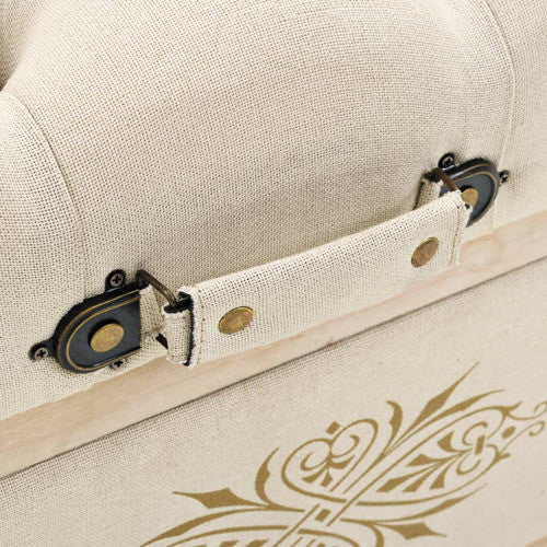 vidaXL Storage Bench Cream