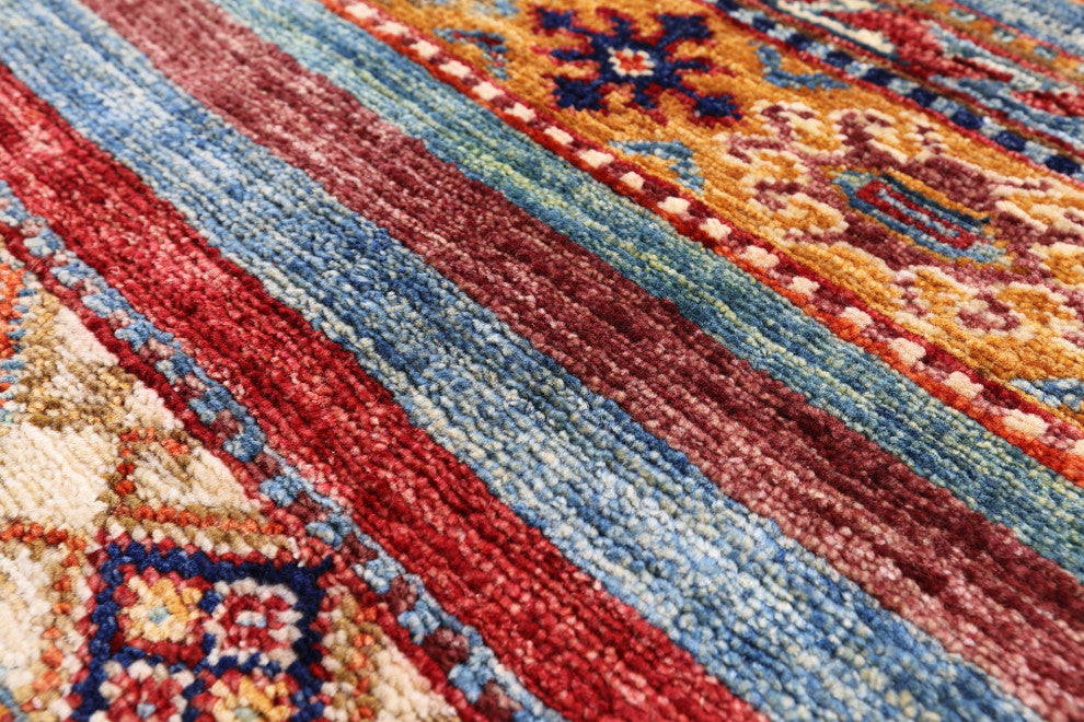 2' 4" X 8' 2" Khorjin Super Kazak Hand Knotted Wool Runner Rug Q10847