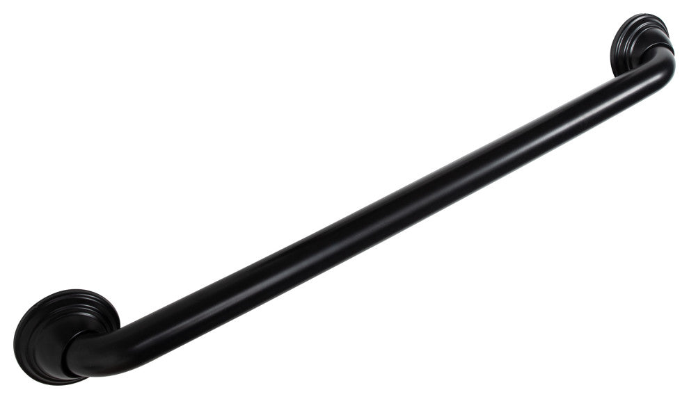 Utopia Alley Decorative Shower Safety Grab Bar, 24", Black