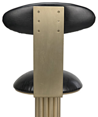 Sedes Bar Stool, Steel With Brass Finish