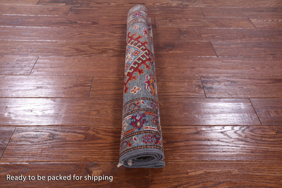 Super Kazak Handmade Wool Rug 2' 9" X 4' 0" Q10652