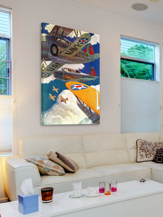 "U.S. Navy" Painting Print on Wrapped Canvas