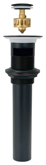 STYLISH Black Matte Pop-Up Bathroom Sink with Overflow