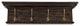 Rustic Black Wash Wood Four Hook Hanging Coat Rack