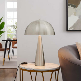 Selena Metal Table Lamp, Satin Nickel