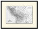 Peru Bolivia Vintage B&W Map Canvas Print, 16"x21"