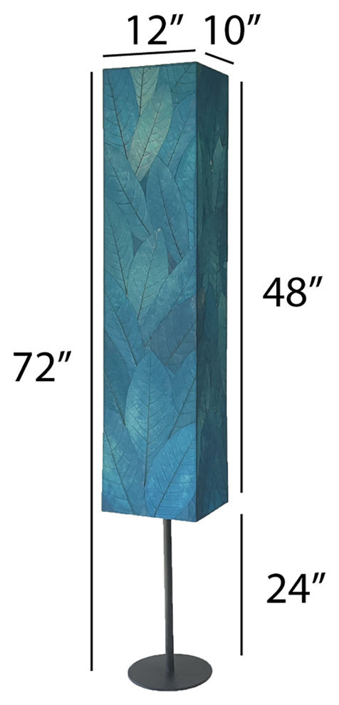 Eangee Home Design Sequoia Giant Floor Lamp, Marine Blue