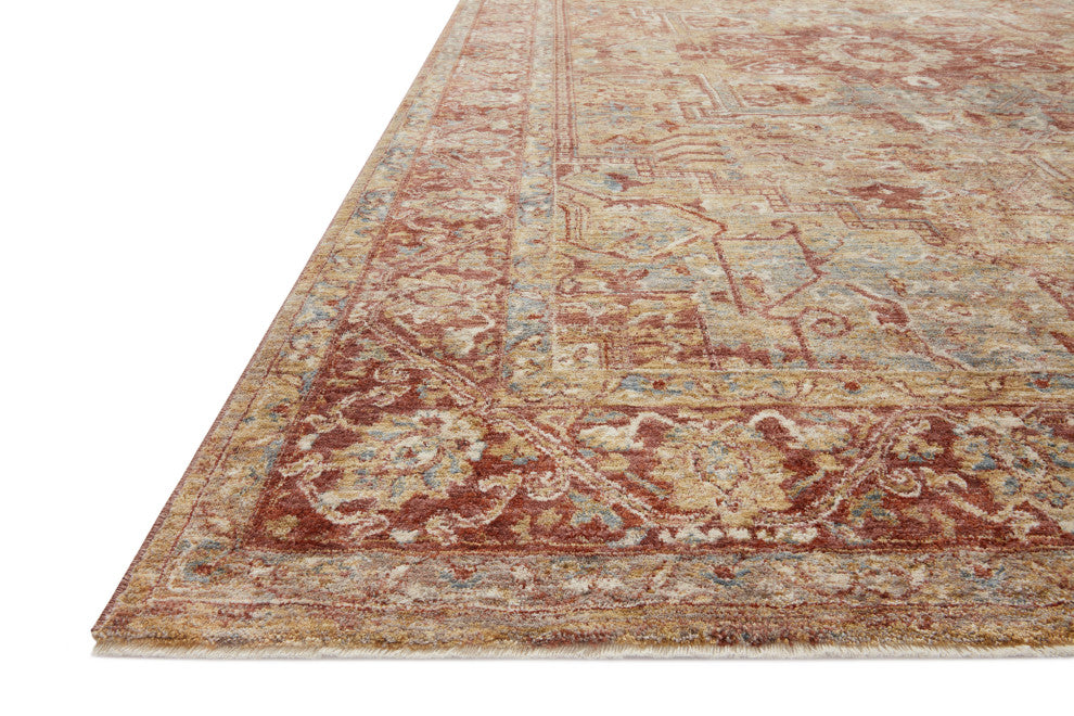 Loloi Gaia Gold / Brick 5' x 7'-8" Area Rug
