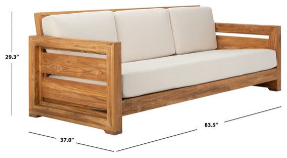 Safavieh Guadeloupe Indoor-Outdoor Brazilian Teak Sofa