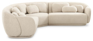 Misty Cream Boucle Modular L-Sectional