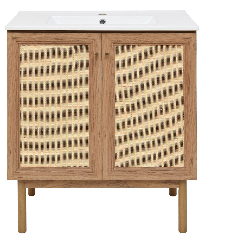 Classe 30" Bathroom Vanity, Oak