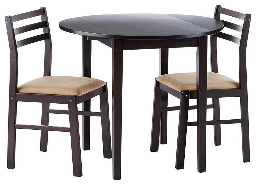 Elegant 3-Piece Dining Set, Cappuccino