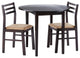 Elegant 3-Piece Dining Set, Cappuccino