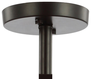 Herndon 2-Light 15" Iron/Glass Modern LED Flush Mount, Black by JONATHAN  Y