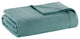 Madison Park Egyptian Cotton All-Season Woven Bedding Blanket, Teal