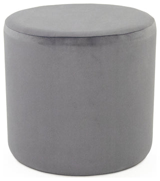 Pale Blue Velvet Stool