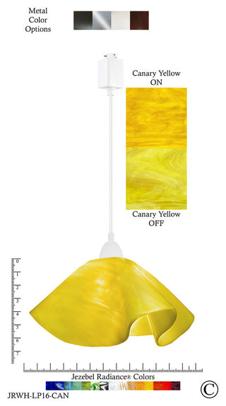 Jezebel Radiance Lily Large Track Light, Canary Yellow