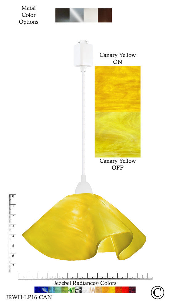 Jezebel Radiance Lily Large Track Light, Canary Yellow