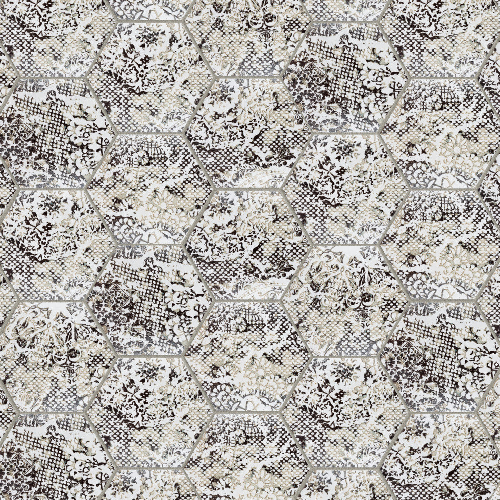 Inedita Hex White Porcelain Floor and Wall Tile
