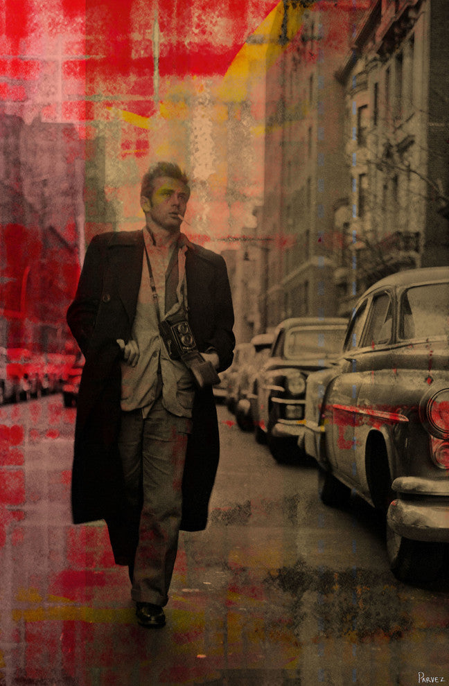 "James Dean -" Fine Art Canvas Print, 24"x36"