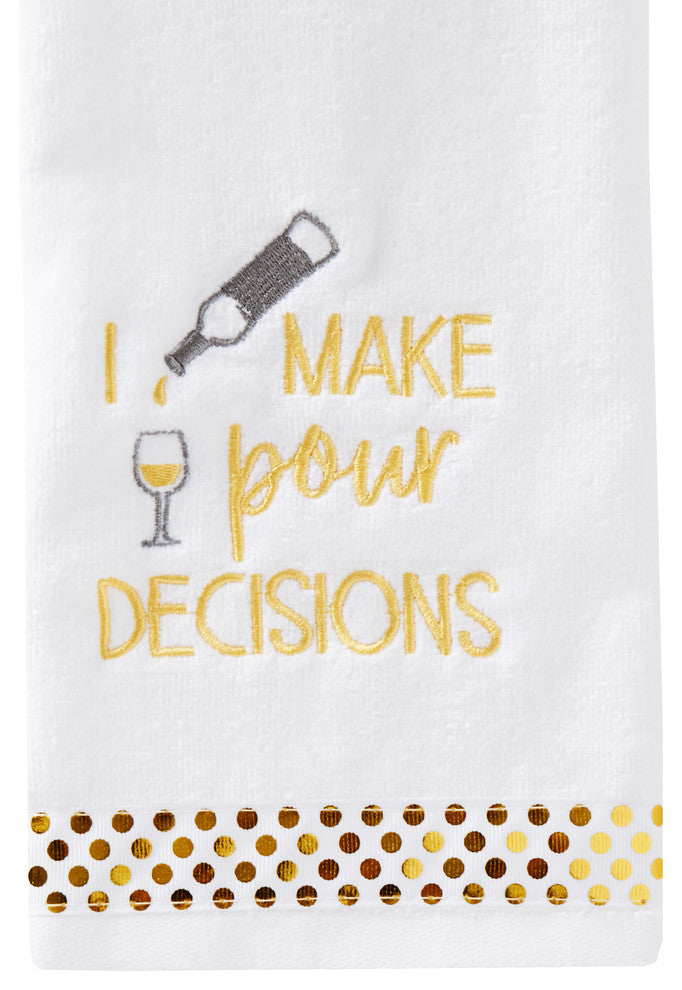 SKL Home 2-Piece Pour Decisions Hand Towel Set
