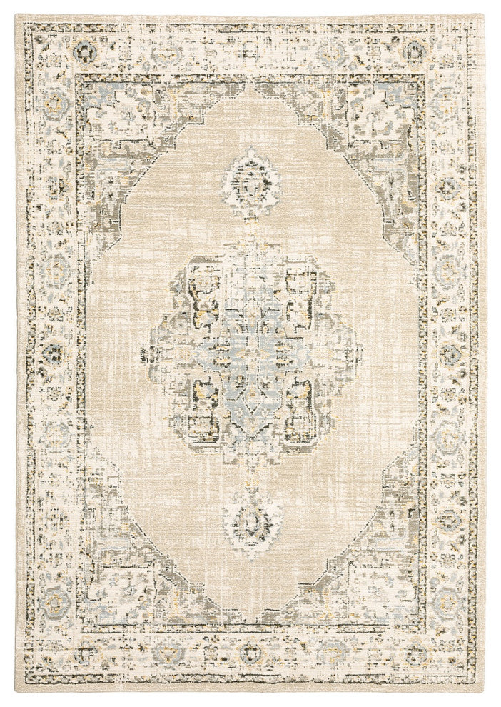Oriental Weavers Sphinx Andorra 303D  Rug, Beige/Ivory, 8'6"x11'7"
