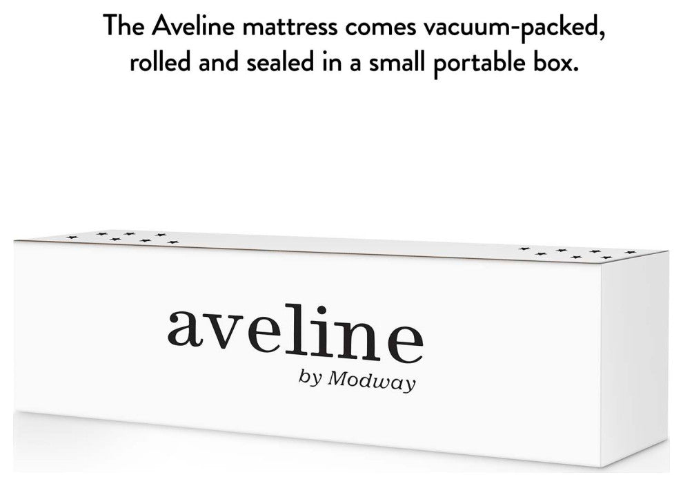 Aveline 16" Memory Foam King Mattress, White