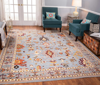 Noori Rug Traditional Velda Blue/Red Runner