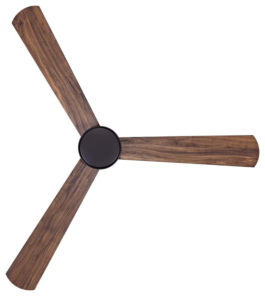 Lucci Air Climate III 52" DC Ceiling Fan, Oil Rubbed Bronze and Dark Koa