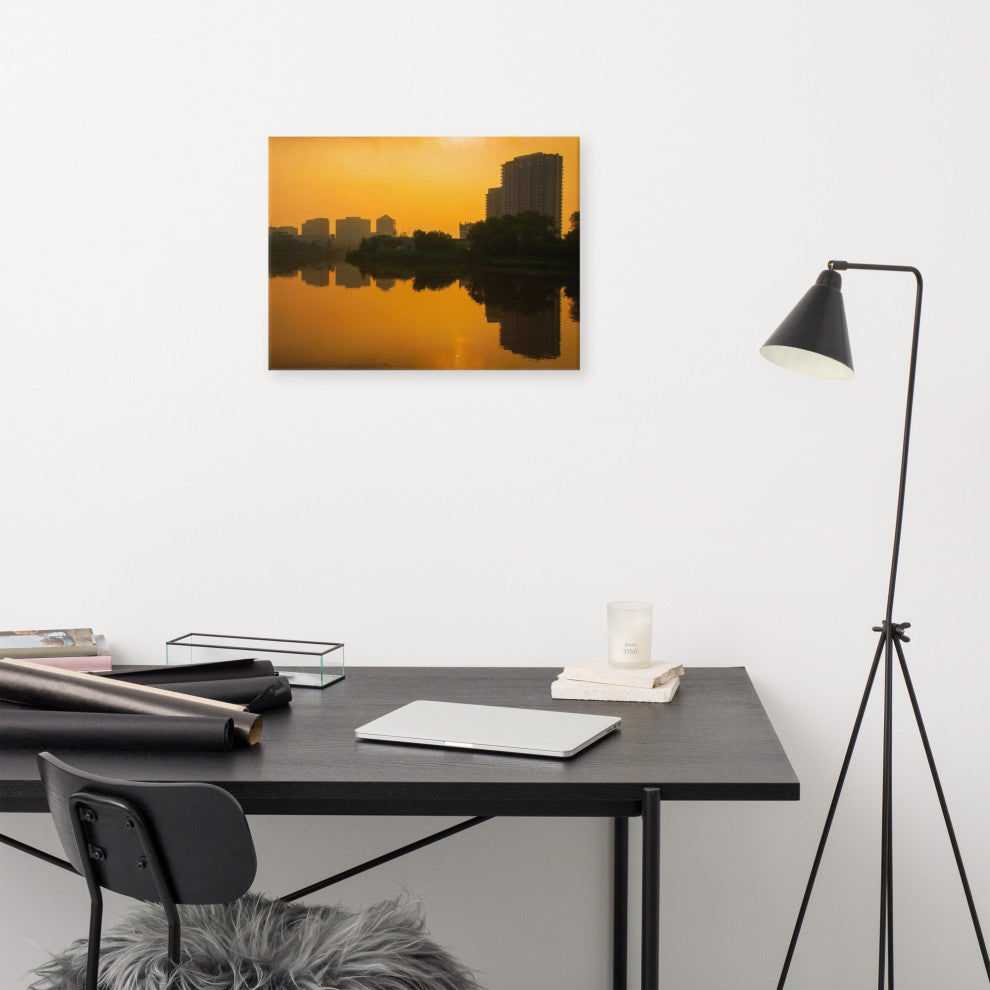 Wilmington at Sunrise Landscape Photography Canvas Wall Art Print, 18" X 24"