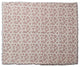 Woven Cotton and Sherpa Throw Blanket, Natural, Tan and Rose
