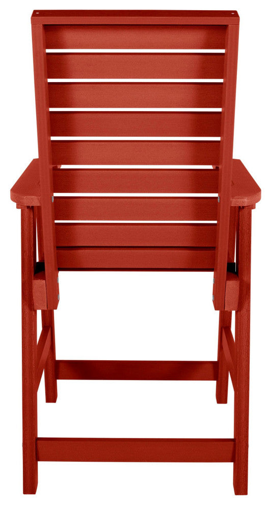 Weatherly Counter-Height Armchair, Rustic Red