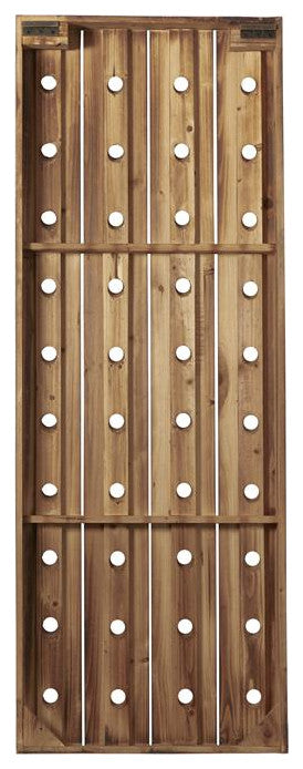 Brown Rustic Wall wine Rack