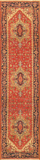 Pasargad Home Serapi Collection Hand-Knotted Rust Wool Area Rug, 2'8"x11'10"