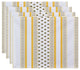 Comb Dot, Stripe Print Placemat, Gray
