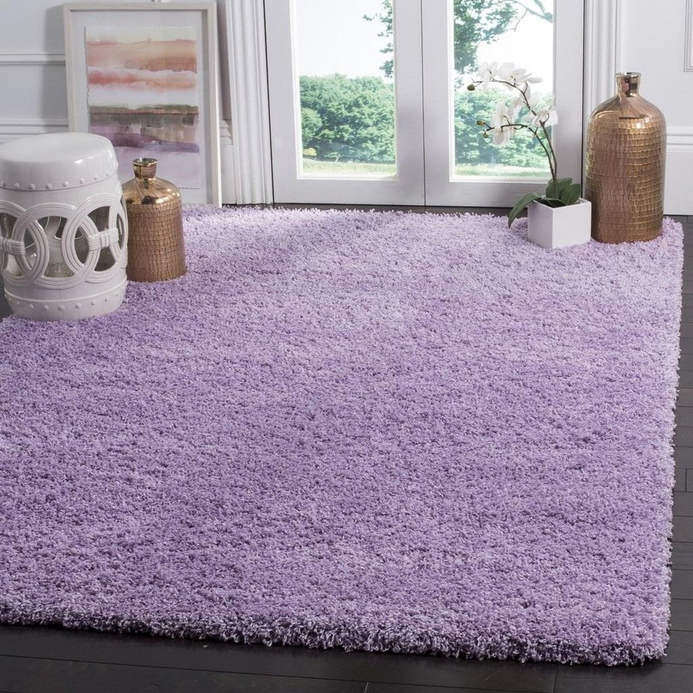 Safavieh Laguna Shag Sgl303N Shag Rug, Lilac, 5'3"x7'6"