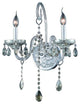 Elegant Verona Wall Sconce, Chrome Finish With Royal Cut Crystal