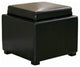Black Tate Storage Ottoman
