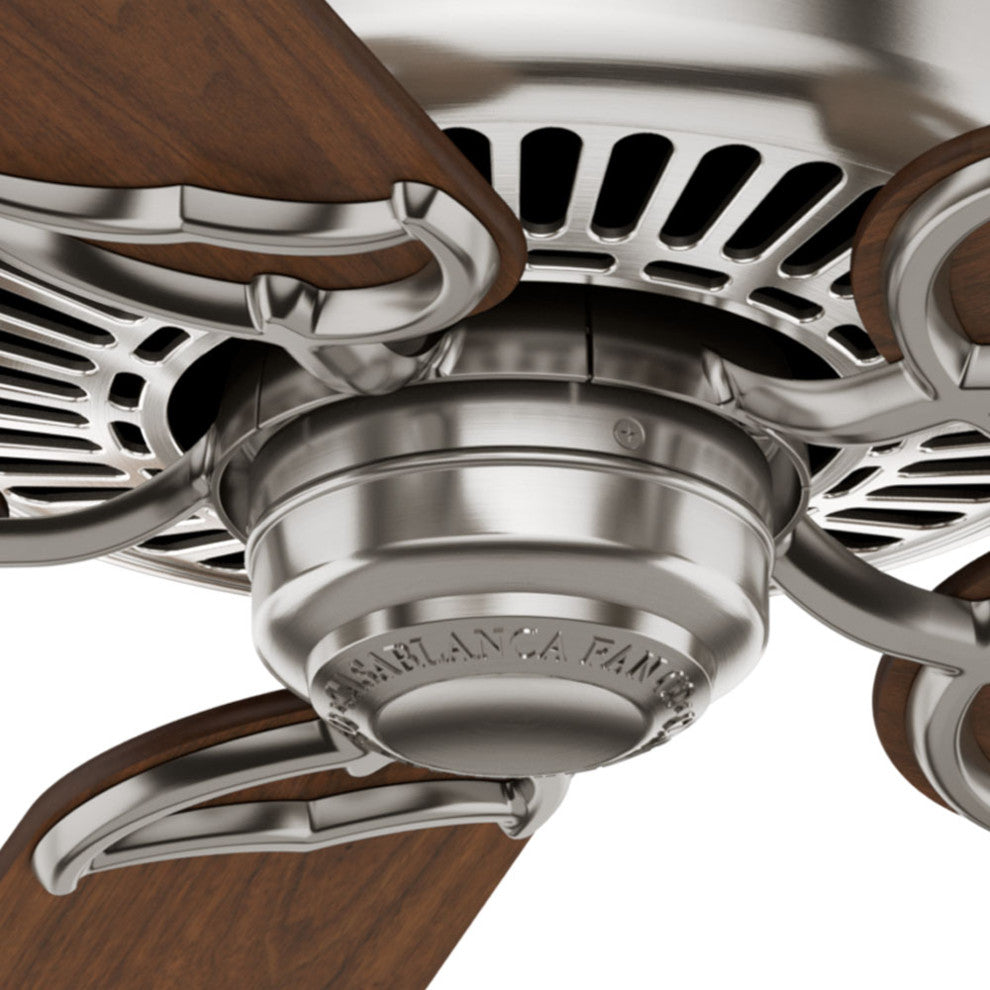 Casablanca 54" Panama DC Brushed Nickel Ceiling Fan With Wall Control