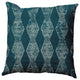 Pyramid Stripe Decorative Throw Pillow, Teal, 16x16"