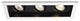 Mini Multiple LED Three-Light Housing With and-Light 2700K Flood, Black